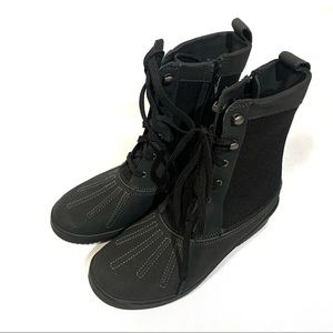 Clarks Black Lace-up Boots